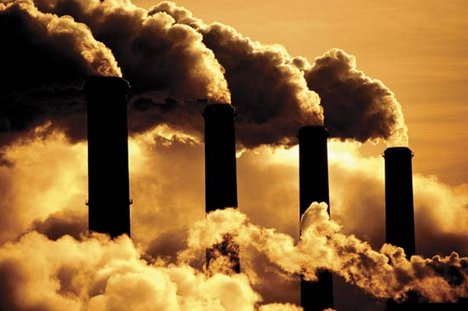 Pollution from coal-fired power plant