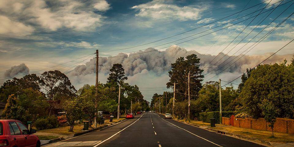 Over 60 bush fires are blazing in the state of New South Wales, covering many areas with thick black smoke