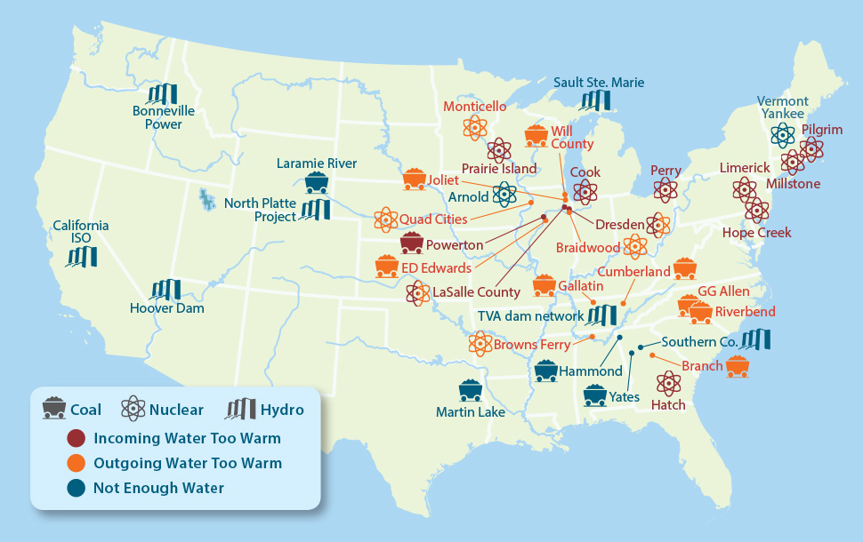 Recent energy-water collisions across the U.S. -- north, south, east, and west. Plenty of reasons to think there have to be better ways of making sure our power plants are there for us when we need them.