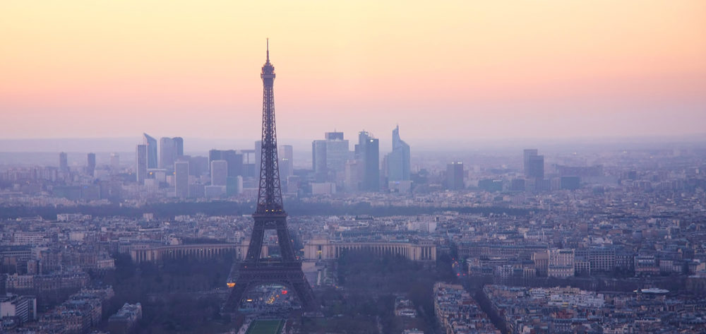 The sun sets on Paris, where international climate negotiations are set to take place.
