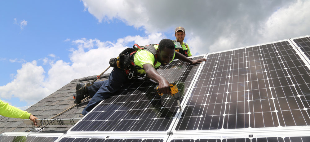Installing solar panels in PA