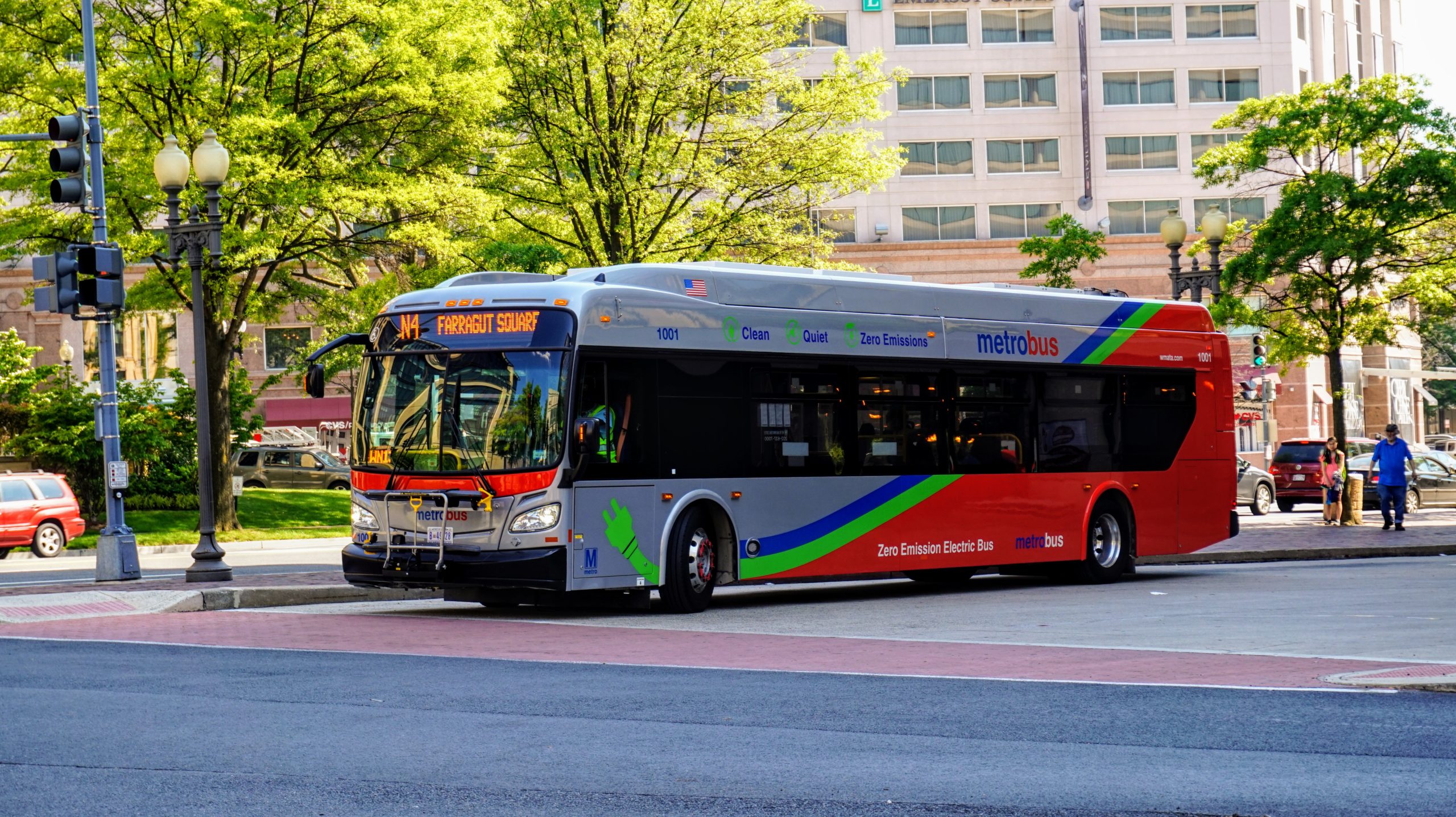 A New Flyer Xcelsior battery electric bus.