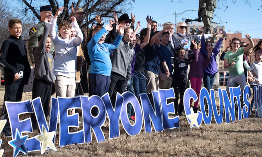 Residents of Wichita Falls, TX, rallying to the 2020 Census