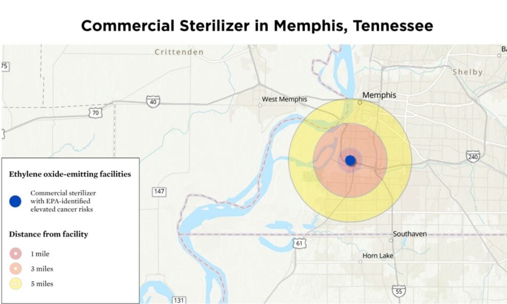 Map of Memphis EtO Facility