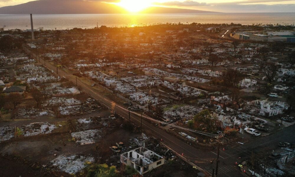Aftermath of West Maui 2023 wildfire