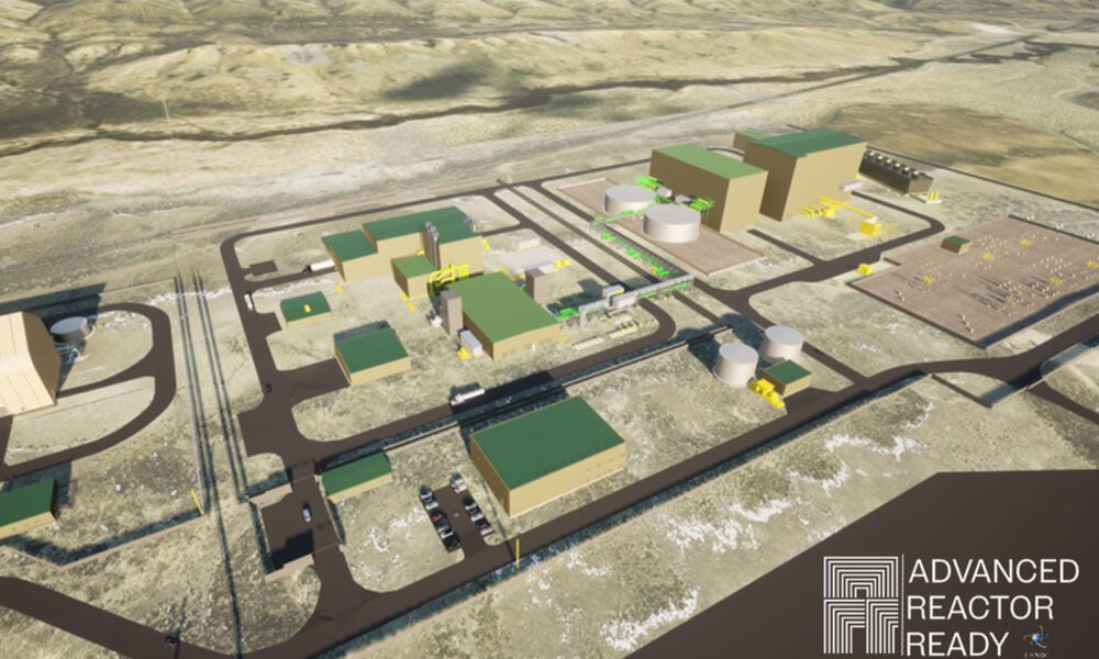 A diagram of Terrapower’s proposed Natrium advanced reactor in Kemmerer, Wyoming.