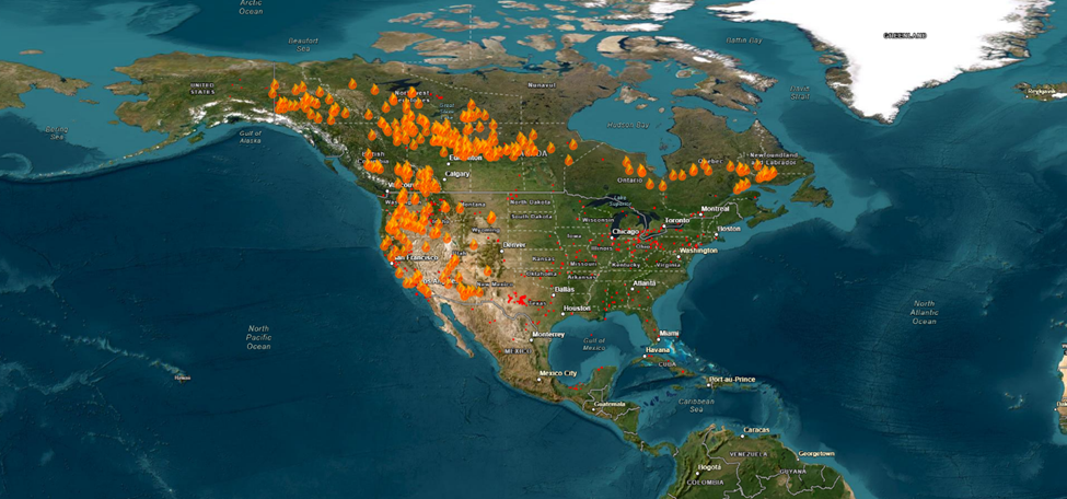 Climate Change Fuels Catastrophic Wildfires Across the Western U.S. and Canada